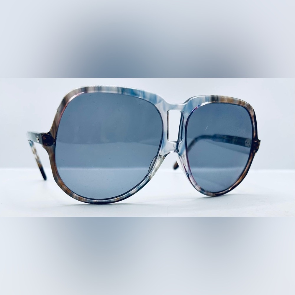 Vintage Sterling Optical Ilona Brown Gray Oval Sunglasses France Frames Only